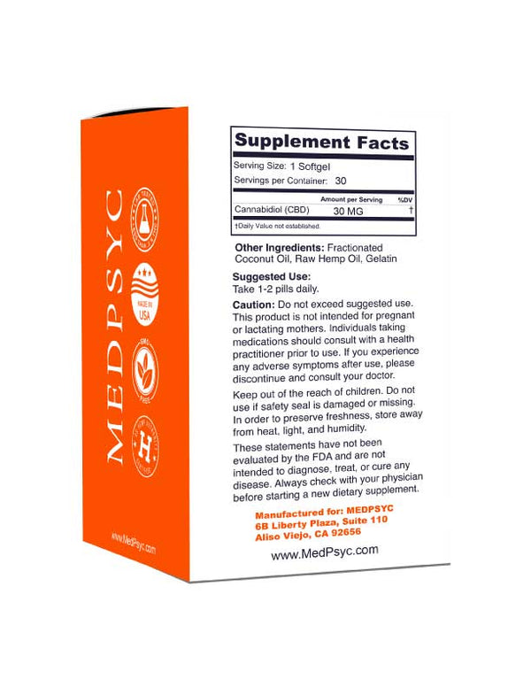 MEDPSYC CBD SOFTGELS 900 mg
